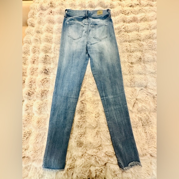 Celebrity Pink High Rise Skinny Ankle Jeans Size 26 Button Fly - Picture 2 of 5